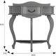 Миниатюра изображения товара Консольный столик Мебелик Джульетта (серый ясень)