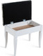 Миниатюра изображения товара Банкетка Мебелик Ретро М с ящиком (белый/меркурий)