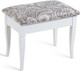 Миниатюра изображения товара Банкетка Мебелик Ретро М с ящиком (белый/меркурий)
