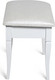 Миниатюра изображения товара Банкетка Мебелик Ретро М с ящиком (белый/экокожа белый)