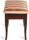 Миниатюра изображения товара Банкетка Мебелик Ретро М с ящиком (средне-коричневый/полоса коричневая)