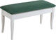 Миниатюра изображения товара Банкетка Мебелик Вивальди М с ящиком (белый/зеленый)