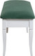 Миниатюра изображения товара Банкетка Мебелик Вивальди М с ящиком (белый/зеленый)