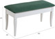 Миниатюра изображения товара Банкетка Мебелик Вивальди М с ящиком (белый/зеленый)