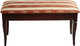 Миниатюра изображения товара Банкетка Мебелик Вивальди М с ящиком (средне-коричневый/полоса коричневая)