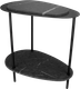 Миниатюра изображения товара Журнальный столик Мебелик МеталлАрт М036 (черный мрамор/черный)