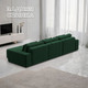 Миниатюра изображения товара Диван угловой Лига Диванов Лига-074 универсальный / 129862 (велюр Seven 626 зеленый)