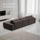 Миниатюра изображения товара Диван угловой Лига Диванов Лига-074 универсальный / 129864 (велюр Seven 727 коричневый)