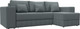 Миниатюра изображения товара Диван угловой Лига Диванов Лига-076 универсальный / 129837 (рогожка амур 07 серый)