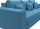 Миниатюра изображения товара Диван угловой Лига Диванов Лига-076 универсальный / 129838 (рогожка амур 10 голубой)