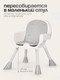 Миниатюра изображения товара Стульчик для кормления Tomix Meal / HB-6808 (Grey)