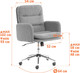 Миниатюра изображения товара Кресло офисное Tetchair Dover (хром/букле/коричневый)