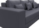 Миниатюра изображения товара Диван угловой Лига Диванов Лига-076 универсальный / 129854 (экокожа Grifon 15 серый)