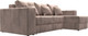 Миниатюра изображения товара Диван угловой Лига Диванов Лига-076 универсальный / 129847 (велюр Tower 05 бежевый)