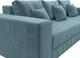 Миниатюра изображения товара Диван угловой Лига Диванов Лига-076 универсальный / 129841 (велюр Seven 113 бирюзовый)