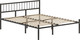 Миниатюра изображения товара Полуторная кровать Домаклево Металика В3 120x190 (черный)