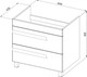Миниатюра изображения товара Тумба под умывальник Maroni Siena-70 (напольная)