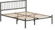 Миниатюра изображения товара Полуторная кровать Домаклево Металика В4 120x190 (черный)