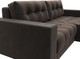 Миниатюра изображения товара Диван угловой Лига Диванов Лига-049 НПБ универсальный / 128459 (велюр Seven 727 коричневый)