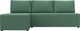 Миниатюра изображения товара Диван угловой Лига Диванов Поло левый / 124818L (рогожка амур зеленый)