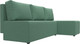 Миниатюра изображения товара Диван угловой Лига Диванов Поло правый / 124818 (рогожка амур зеленый)