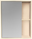 Миниатюра изображения товара Шкаф с зеркалом для ванной Runo Эко 60 (какао)