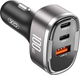 Миниатюра изображения товара Адаптер питания автомобильный XO 100W /USB-A(30W)+Type-C(45W)+Lightning(25W) / CC61