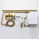 Миниатюра изображения товара Душевая система со смесителем Shevanik S4036G (золотой сатин)