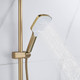 Миниатюра изображения товара Душевая система со смесителем Shevanik S4036G (золотой сатин)