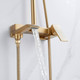 Миниатюра изображения товара Душевая система со смесителем Shevanik S4036G (золотой сатин)