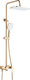 Миниатюра изображения товара Душевая система со смесителем Shevanik S4036G (золотой сатин)
