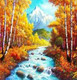 Миниатюра изображения товара Набор алмазной вышивки Centrum Осенний пейзаж / 87191