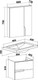 Миниатюра изображения товара Тумба с умывальником Runo Стокгольм 60 + Como 60 (подвесная)