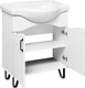 Миниатюра изображения товара Тумба с умывальником Runo Марсель 65 + Классик 65 (напольная, белый)