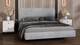Миниатюра изображения товара Двуспальная кровать ТриЯ Тиффани Тип 1 160x200 (микровелюр Wellmart Silver)