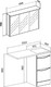 Миниатюра изображения товара Тумба с умывальником Runo Орион 45 2 ящика + Гамма 105 лайт с левым крылом (напольная, белый)