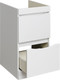 Миниатюра изображения товара Тумба с умывальником Runo Орион 45 2 ящика + Гамма 105 лайт с правым крылом (напольная, белый)