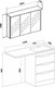 Миниатюра изображения товара Тумба с умывальником Runo Орион 60 3 ящика + Гамма 120 лайт с левым крылом (напольная, белый)
