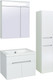 Миниатюра изображения товара Тумба с умывальником Runo Парма 60 2 двери + Omega 60 (подвесная)
