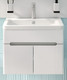 Миниатюра изображения товара Тумба с умывальником Runo Парма 60 2 двери + Omega 60 (подвесная)
