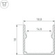 Миниатюра изображения товара Профиль для светодиодной ленты Arlight WPH-FLEX-1616-1000 ANOD / 053418