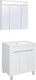 Миниатюра изображения товара Тумба с умывальником Runo Парма 75 3 двери + Omega 75 (напольная)