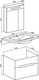 Миниатюра изображения товара Тумба с умывальником Runo Парма 60 + Omega 60 (подвесная)