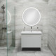 Миниатюра изображения товара Тумба с умывальником Runo Модена 75 + Оскар 75 (подвесная, белый)