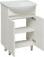 Миниатюра изображения товара Тумба с умывальником Runo Лада 60 + Уют 60 (напольная, белый)