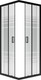 Миниатюра изображения товара Душевой уголок МетаКам Universal 90x90 / KKS_016219 (черный/текстурированное стекло)
