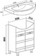 Миниатюра изображения товара Тумба с умывальником Runo Турин 65 + Элеганс 65 (напольная)