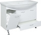 Миниатюра изображения товара Тумба с умывальником Runo Севилья 105 с корзиной для белья + Стиль 1050 (напольная)