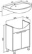 Миниатюра изображения товара Тумба с умывальником Runo Эко 60 + Уют 60 (напольная, белый/лиственница)