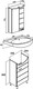 Миниатюра изображения товара Тумба с умывальником Runo Кипарис 45 + Уют 45 (напольная)